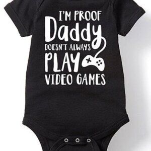 Funny Video Game Daddy Onesie